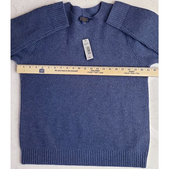 NWT PENDLETON Crew Neck Lamb's Wool Blend Sweater Ribbed Knit ?Unisex Large - Picture 6 of 8